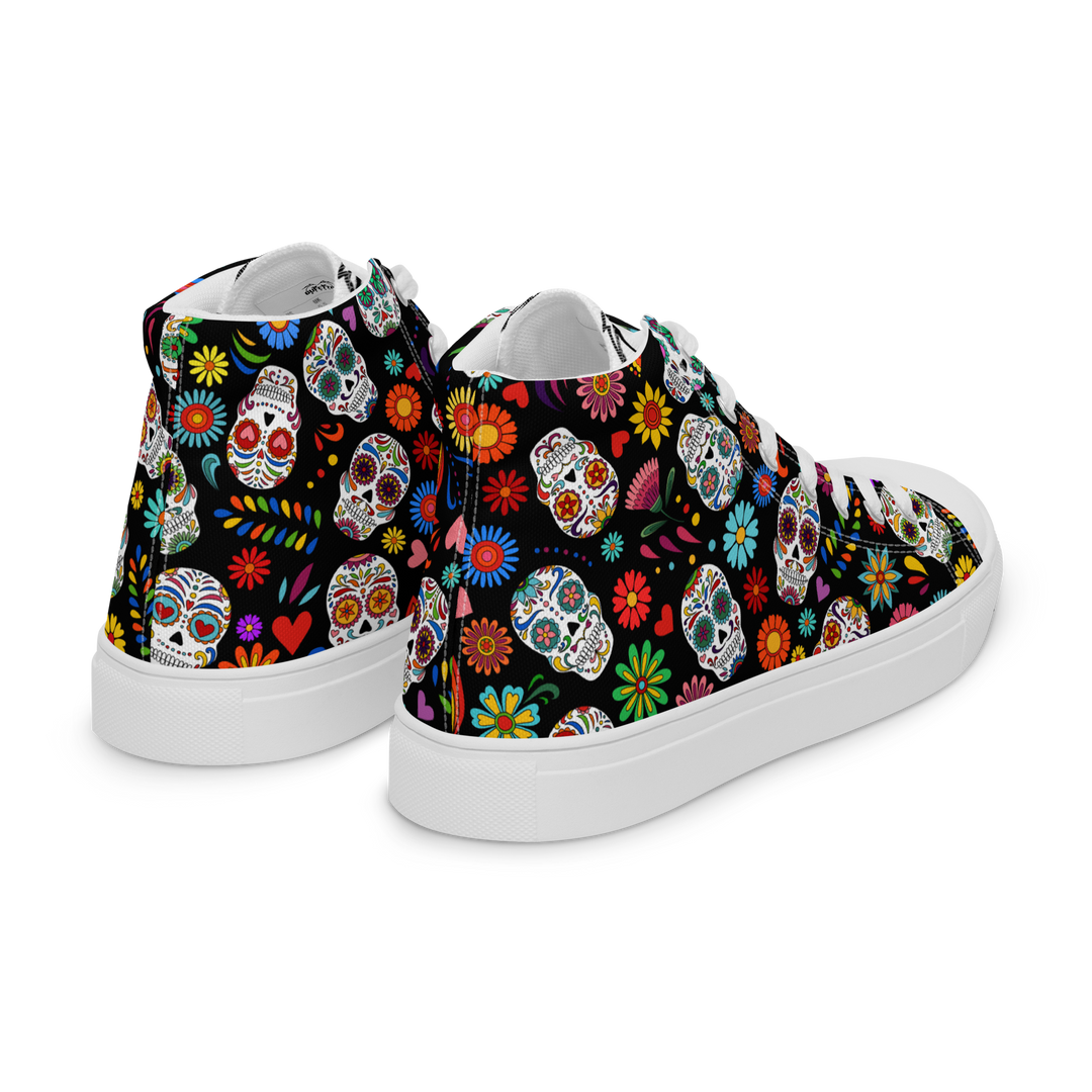 Sneakers alte in tela da donna SKULL EDITION - Gufetto Brand 