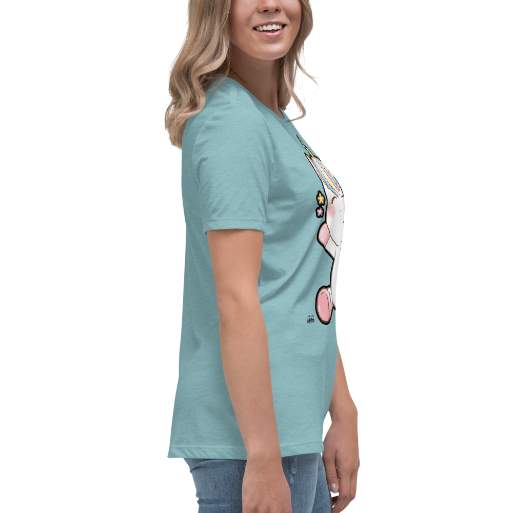 T-shirt fit donna Unicorn Happy