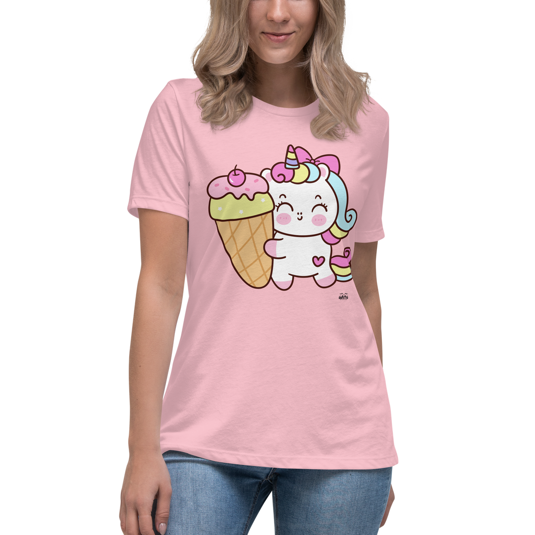 T-shirt fit donna Unicorn Gelato