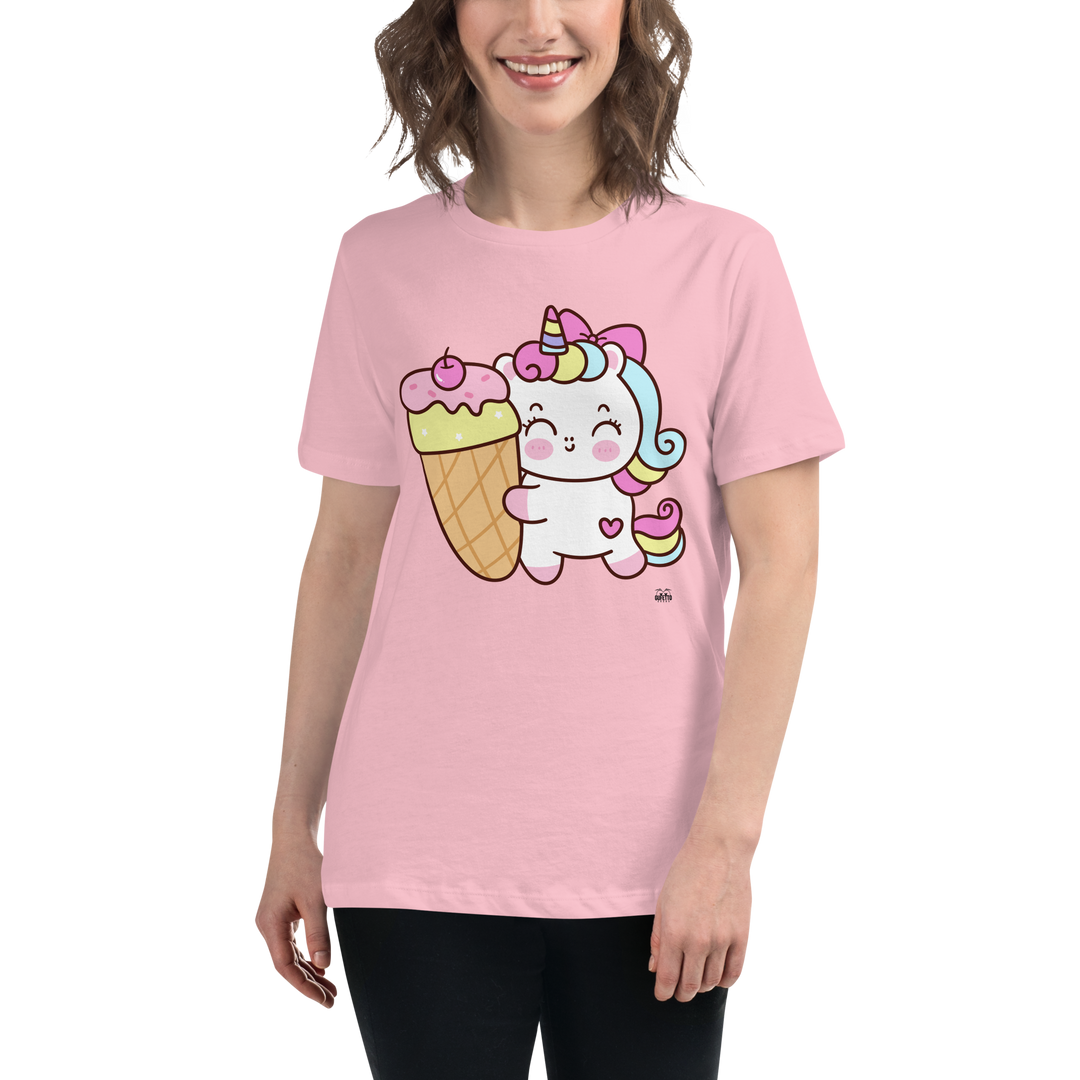 T-shirt fit donna Unicorn Gelato