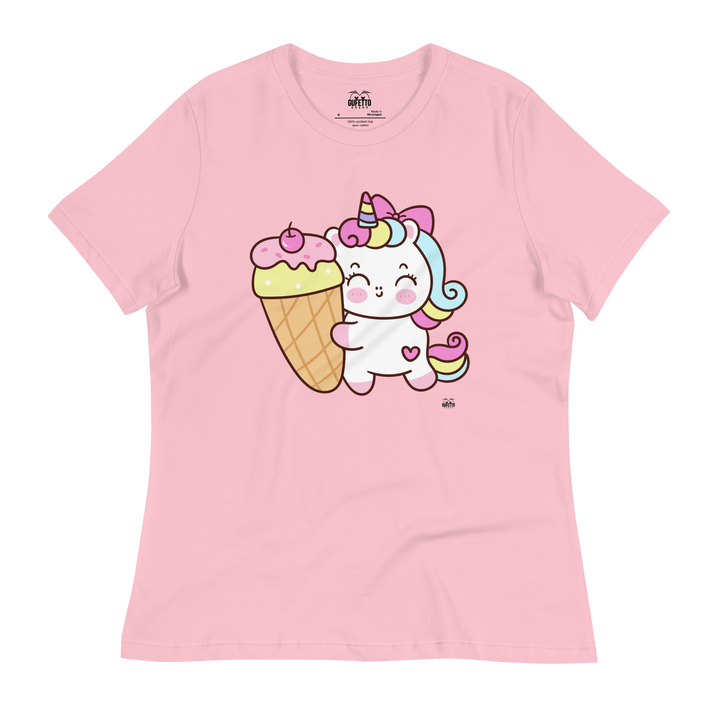 T-shirt fit donna Unicorn Gelato