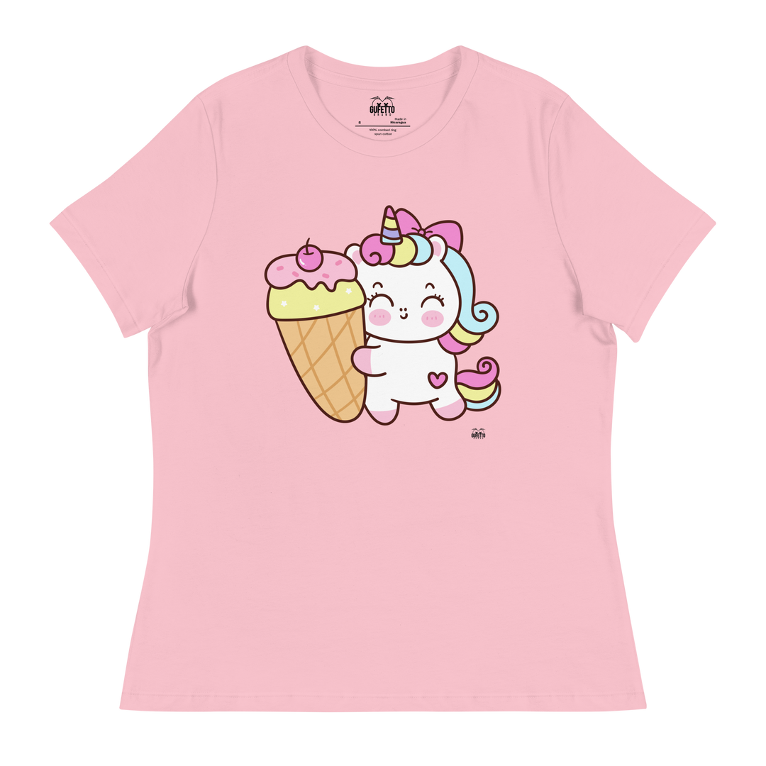 T-shirt fit donna Unicorn Gelato