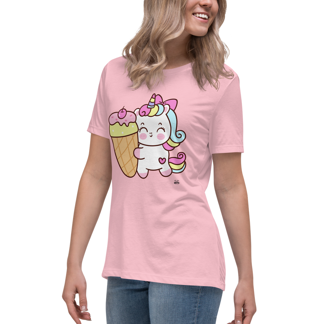 T-shirt fit donna Unicorn Gelato