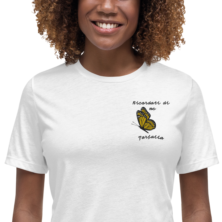 T-shirt Ricamata Donna Ricordati di Me Farfalla