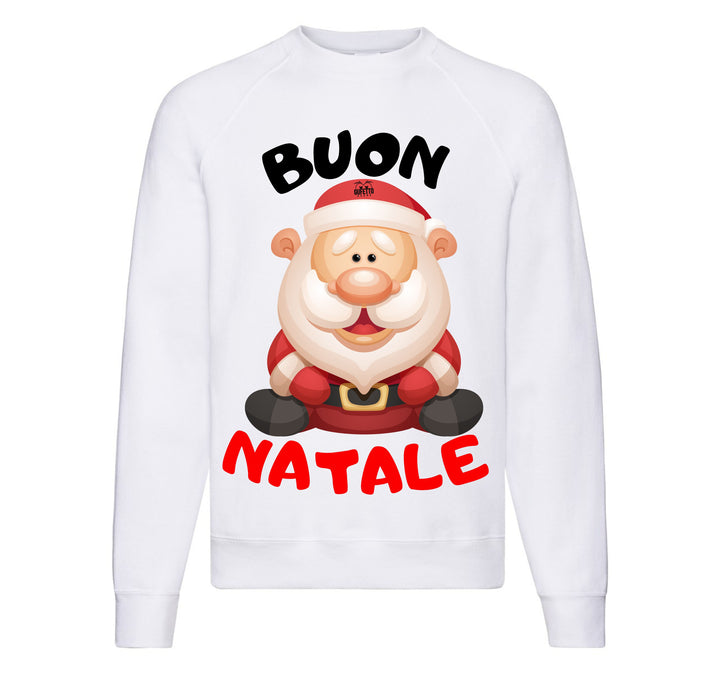 Felpa Classic Uomo Donna BUON NATALE ( B7799908 ) - Gufetto Brand 