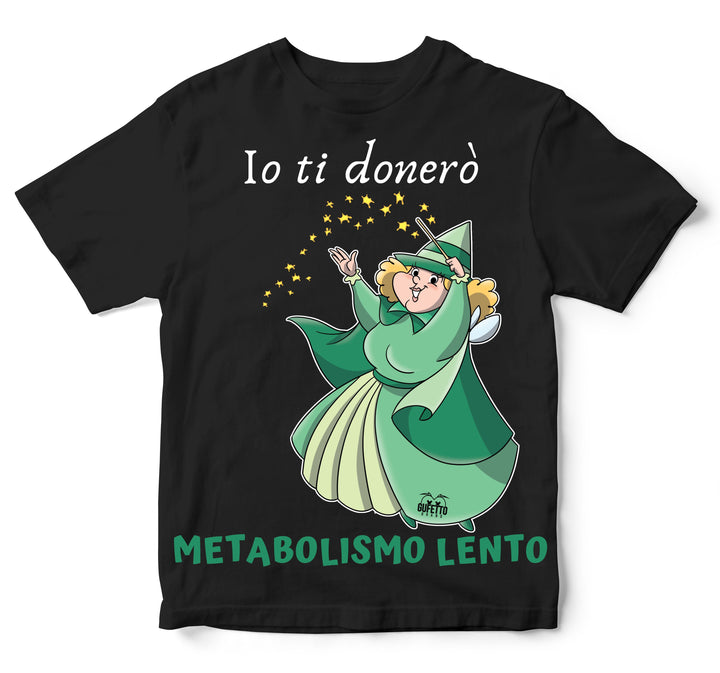 T-shirt Bambino/a Le Fatine Ignoranti Metabolismo Lento ( M5554298 ) - Gufetto Brand 