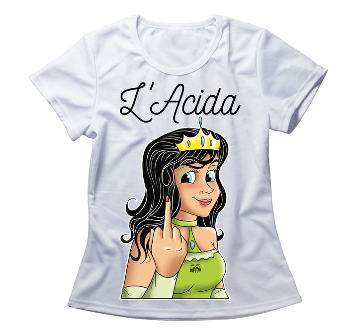 T-shirt Donna Principesse 2.0 L'ACIDA ( A21907543 ) - Gufetto Brand 