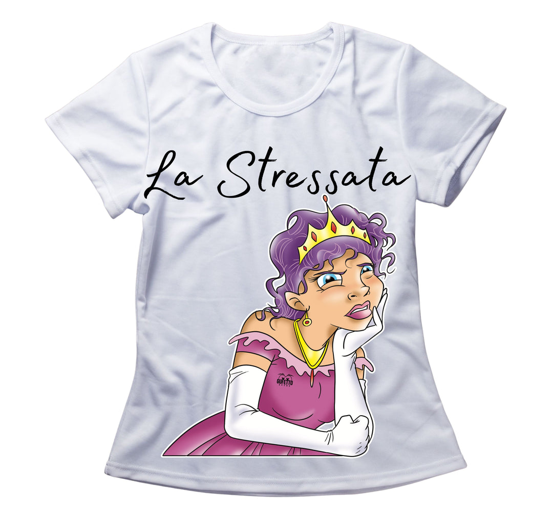 T-shirt Donna Principesse 2.0 LA STRESSATA ( S68099876 ) - Gufetto Brand 