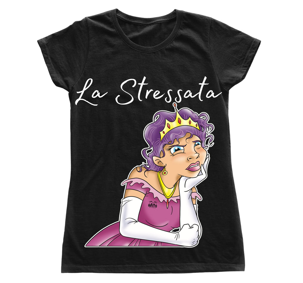 T-shirt Donna Principesse 2.0 LA STRESSATA ( S68099876 ) - Gufetto Brand 