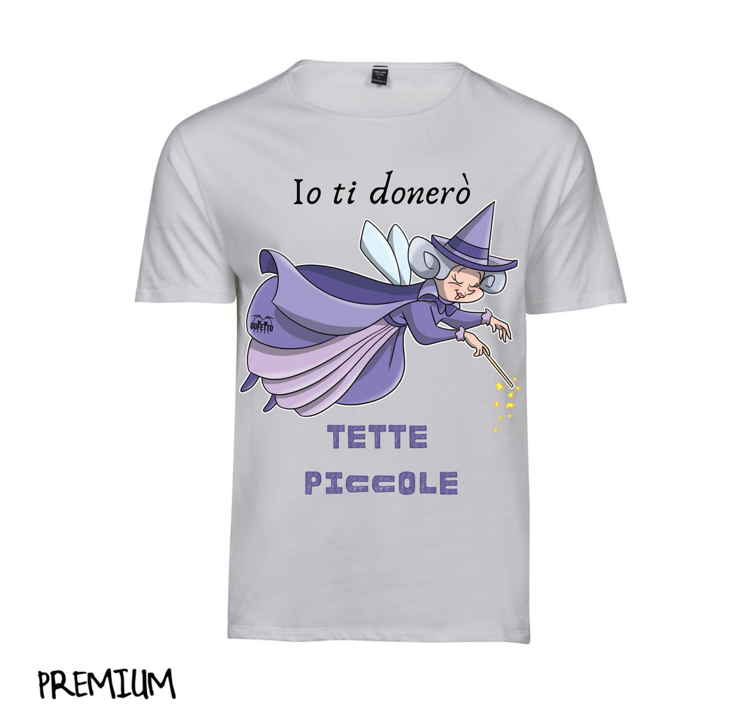 T-shirt Donna Le Fatine Ignoranti Tette Piccole ( T7893127 ) - Gufetto Brand 