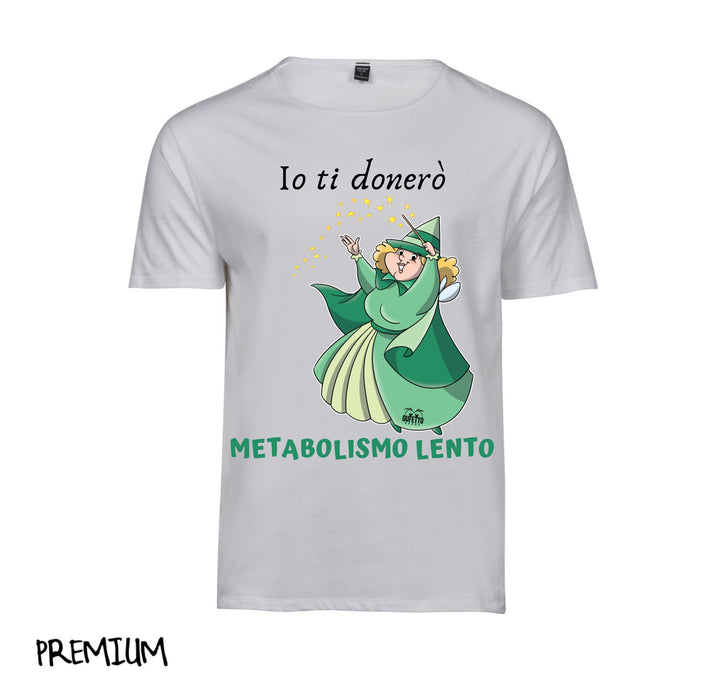 T-shirt Donna Le Fatine Ignoranti Metabolismo Lento ( M5554298 ) - Gufetto Brand 