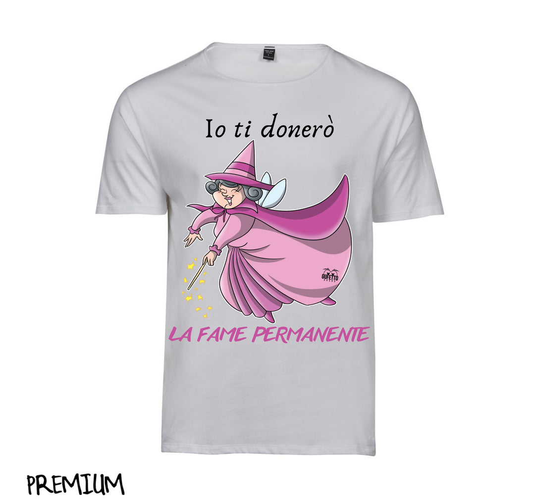 T-shirt Donna Le Fatine Ignoranti Fame Permanente ( F5298420 ) - Gufetto Brand 