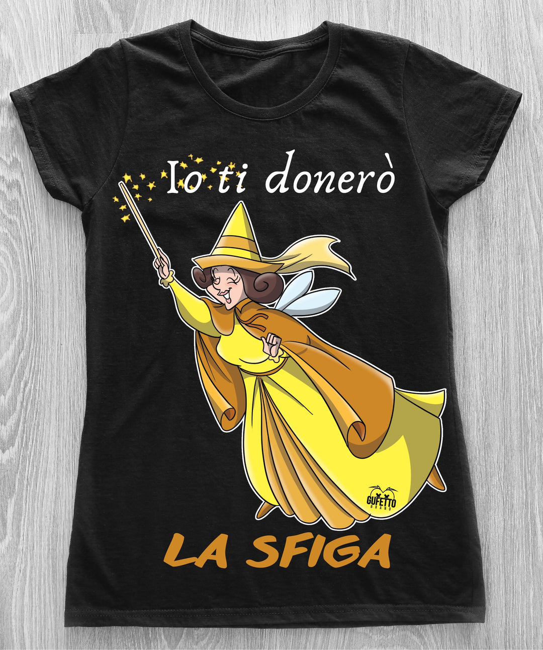 T-shirt Donna Le Fatine Ignoranti Sfiga ( S6793126 ) - Gufetto Brand 