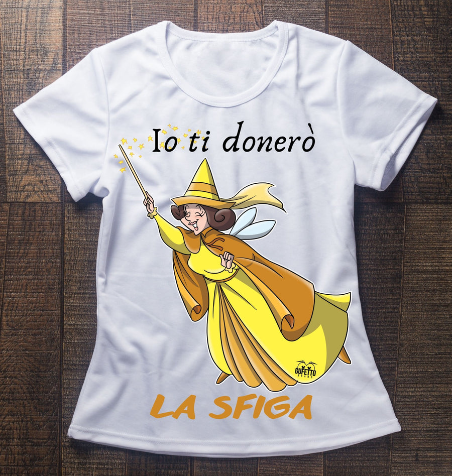 T-shirt Donna Le Fatine Ignoranti Sfiga ( S6793126 ) - Gufetto Brand 