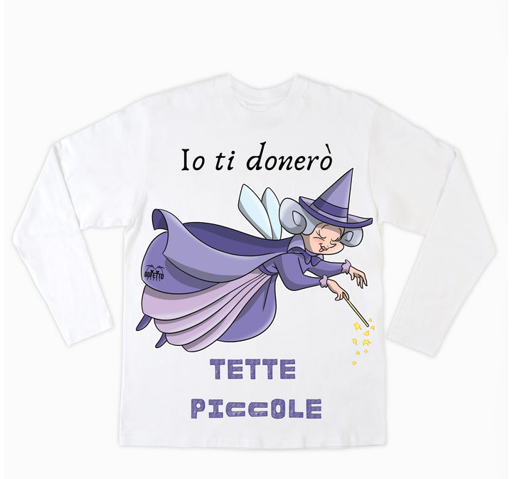 T-shirt Donna Le Fatine Ignoranti Tette Piccole ( T7893127 ) - Gufetto Brand 