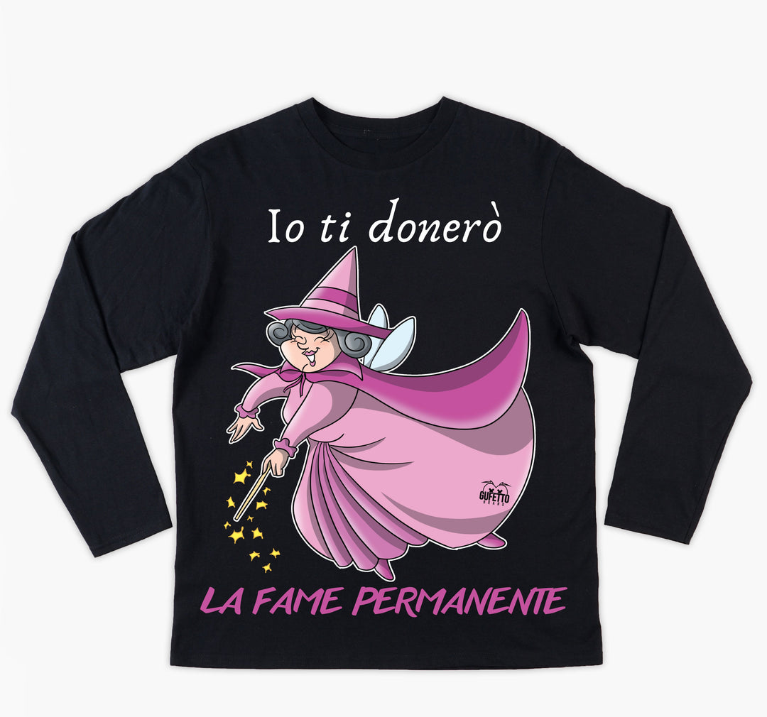 T-shirt Donna Le Fatine Ignoranti Fame Permanente ( F5298420 ) - Gufetto Brand 