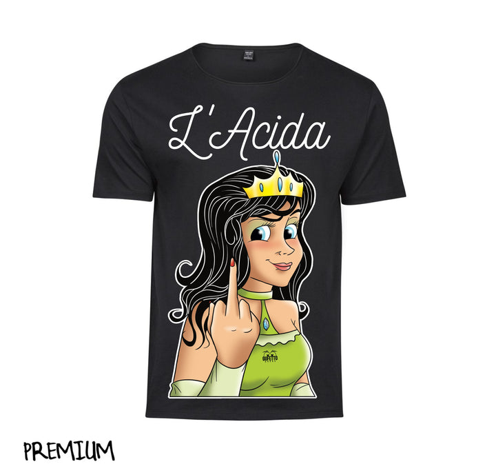 T-shirt Donna Principesse 2.0 L'ACIDA ( A21907543 ) - Gufetto Brand 