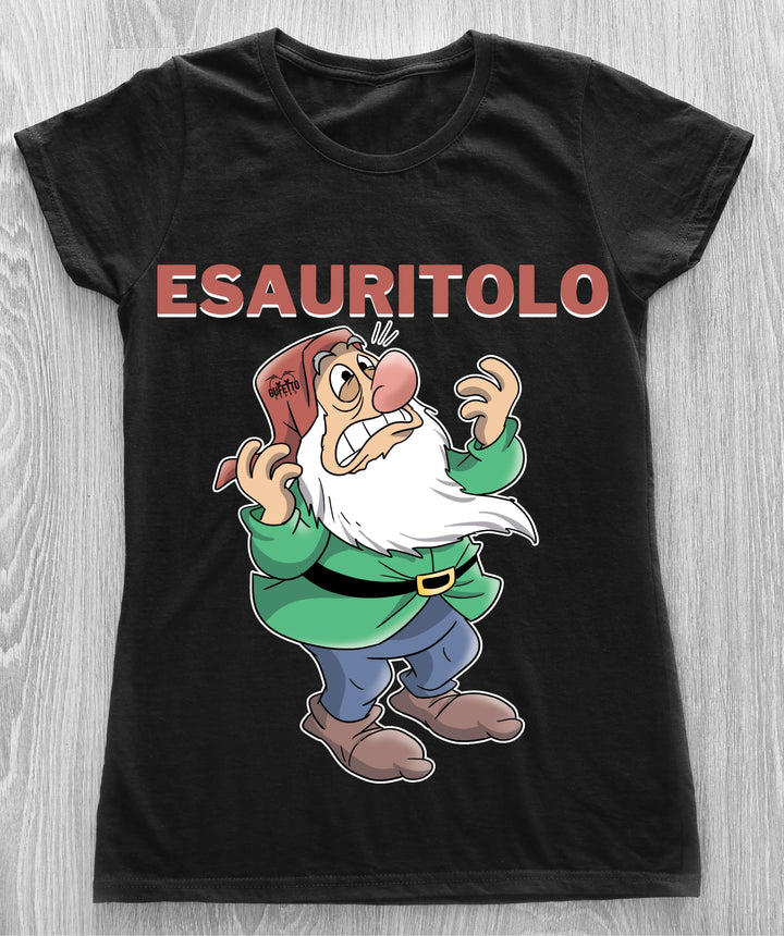 T-shirt Donna ESAURITOLO ( E4509519 ) - Gufetto Brand 