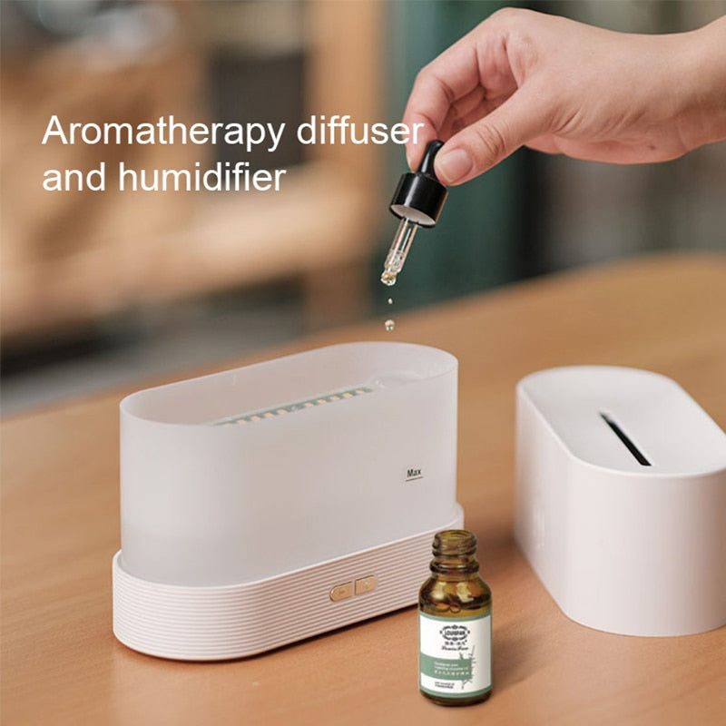 Kinscoter Aroma Diffuser Air Humidifier Ultrasonic Cool Mist Maker Fogger Led Essential Oil Flame Lamp Difusor - Gufetto Brand 