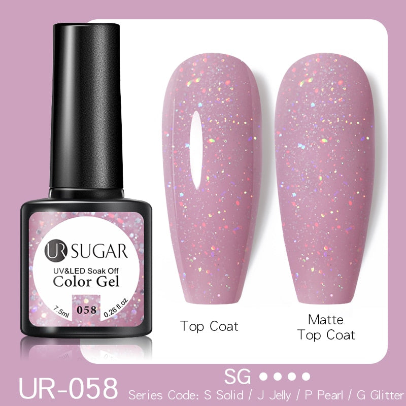 LEMOOC Smalto per Unghie Magnetico Gatto Gel Olografico Soak Off UV LED Smalto per Unghie Lacche Shiny Glitter Cat Shines Base Nera Necessità - Gufetto Brand 