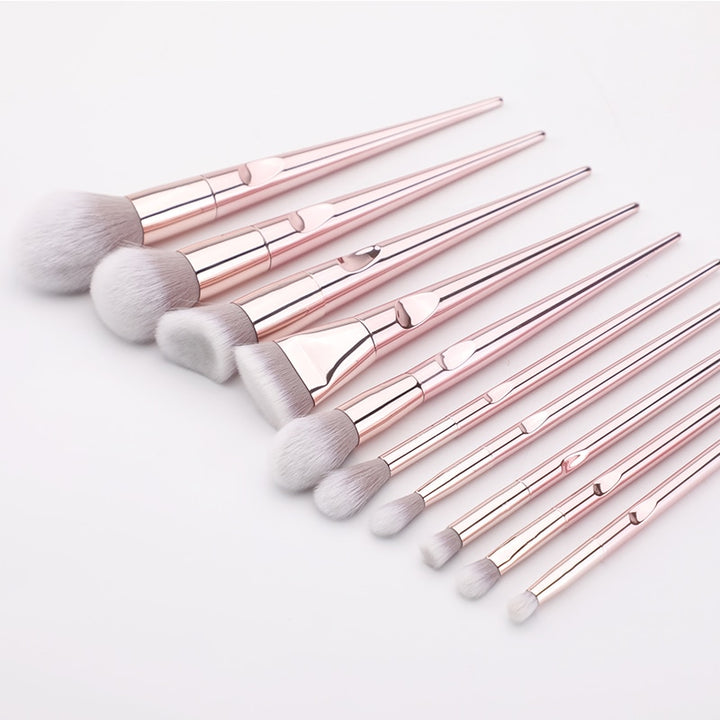 New 10Pcs Eye Makeup Brushes Set Eye Shadow Eyebrow Sculpting Power Brushes Facial Makeup Cosmetic Brush Tools - Gufetto Brand 