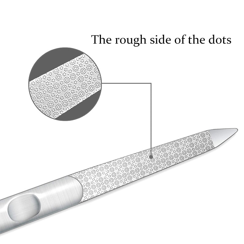Professionale In Acciaio Inox Lima per Unghie - Gufetto Brand 