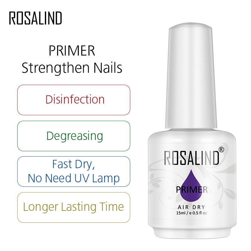 ROSALIND Set di Smalti per Unghie Gel per Lacca per Manicure Vernis Semi Permanente UV Tutti Per Le Unghie Base di Arte Primer Smalto Del Gel Top - Gufetto Brand 