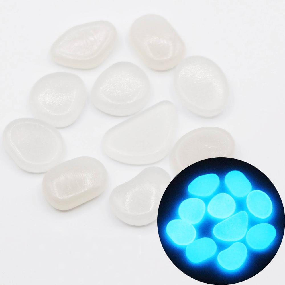 Glow in the Dark Garden Pebbles Glow Stones Rocks for Walkways Garden Path Patio Lawn Garden Yard Decor Luminous Stones 25/50pcs - Gufetto Brand 