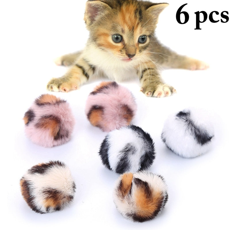 6pcs pet giocattolo gatto giocattolo da masticare gatto peluche moda gattino palla giocattolo gattino che gioca giocattolo con erba gatta divertenti giocattoli interattivi per gatti - Gufetto Brand 