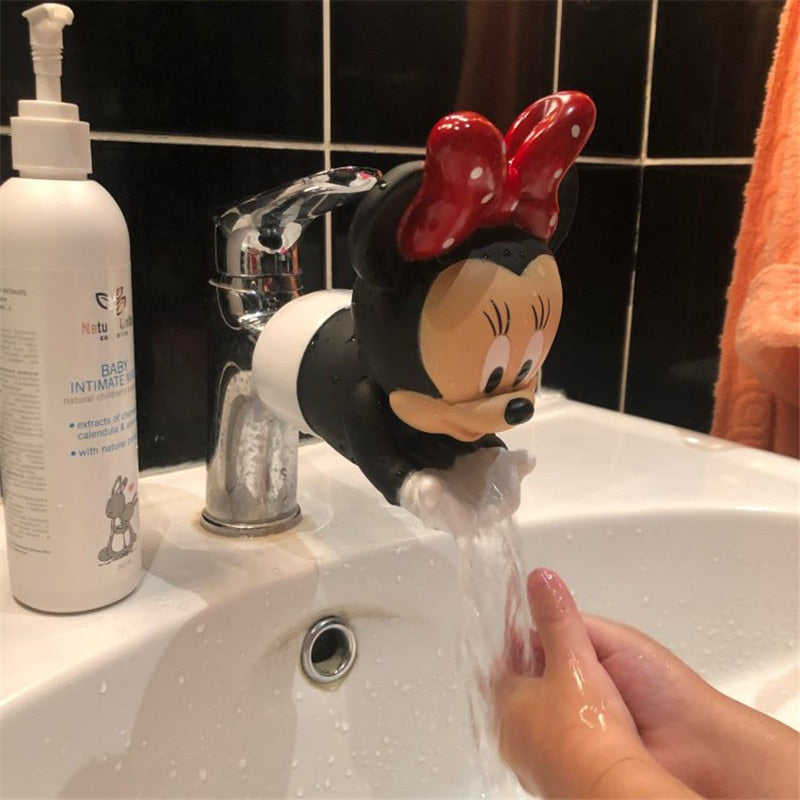 Disney kids water tap Faucet Extender Water Saving silicone Faucet Extension Tool Help Children Washing hand water tap extender - Gufetto Brand 