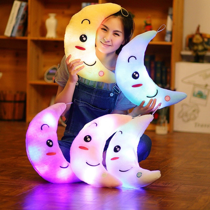 Cuscino luminoso Giocattoli luminosi colorati a LED Cuscini di peluche ripieni morbidi - Gufetto Brand 