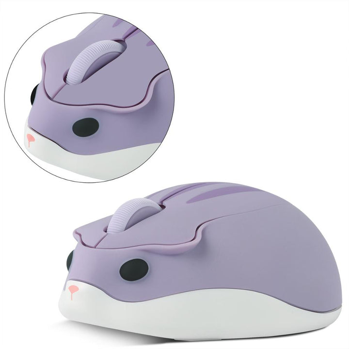 CHUYI 2.4G Mouse ottico senza fili Simpatico criceto Cartone animato Mouse per computer Mini mouse ergonomico 3D da ufficio per tablet PC regalo per bambini - Gufetto Brand 