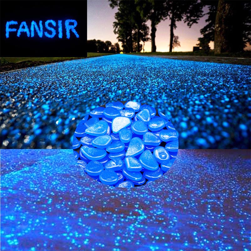 Glow in the Dark Garden Pebbles Glow Stones Rocks for Walkways Garden Path Patio Lawn Garden Yard Decor Luminous Stones 25/50pcs - Gufetto Brand 