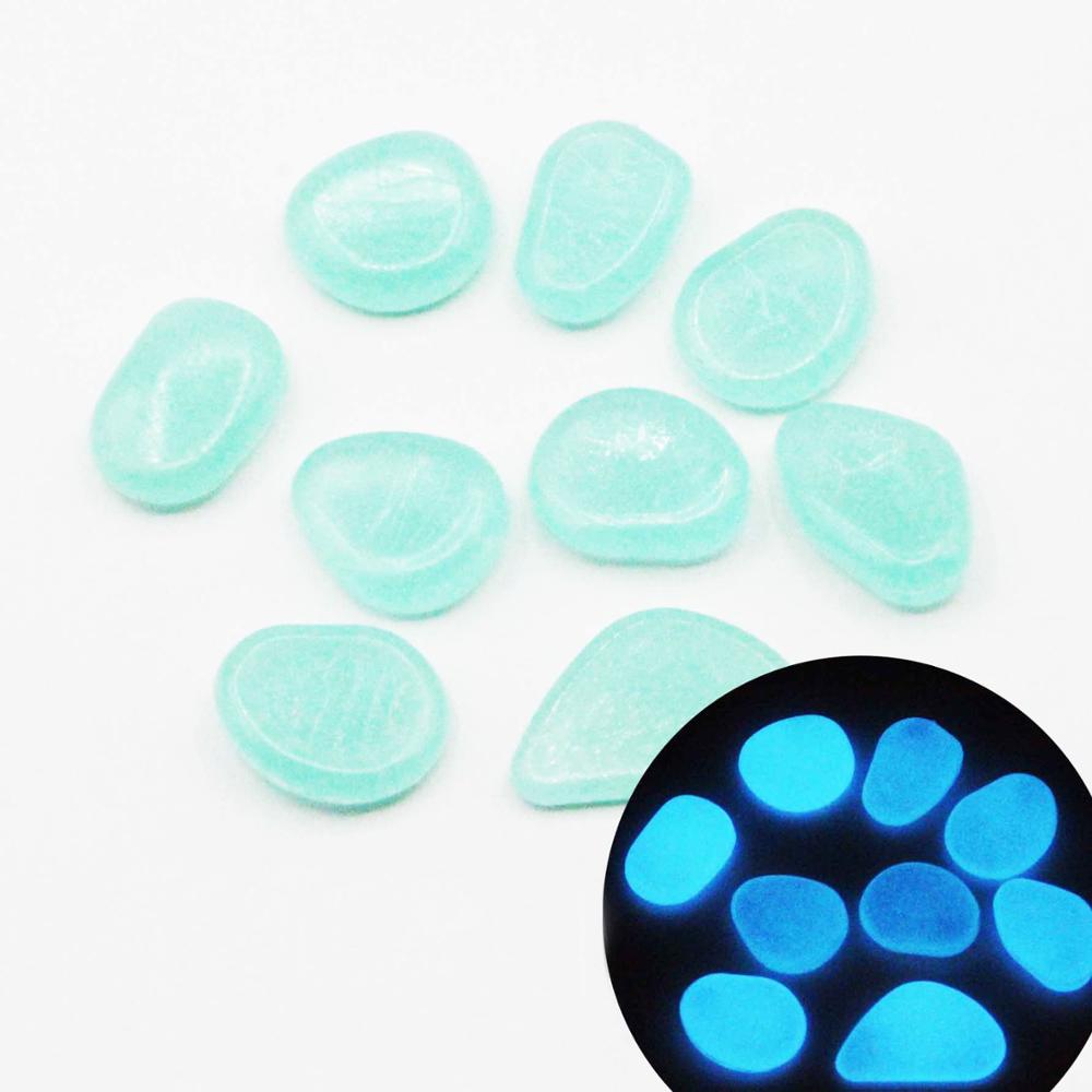 Glow in the Dark Garden Pebbles Glow Stones Rocks for Walkways Garden Path Patio Lawn Garden Yard Decor Luminous Stones 25/50pcs - Gufetto Brand 