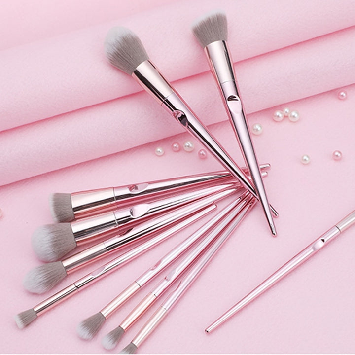 New 10Pcs Eye Makeup Brushes Set Eye Shadow Eyebrow Sculpting Power Brushes Facial Makeup Cosmetic Brush Tools - Gufetto Brand 