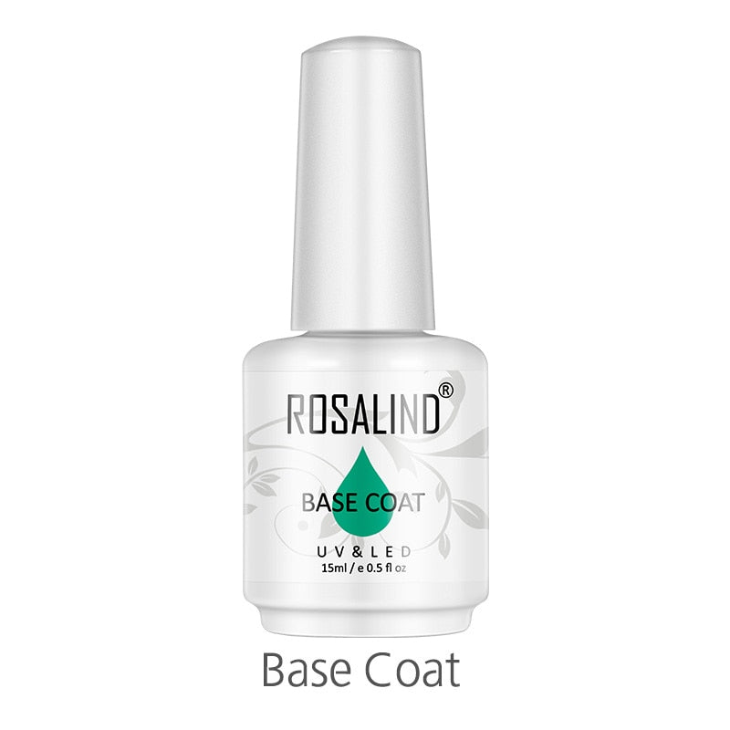 ROSALIND Set di Smalti per Unghie Gel per Lacca per Manicure Vernis Semi Permanente UV Tutti Per Le Unghie Base di Arte Primer Smalto Del Gel Top - Gufetto Brand 