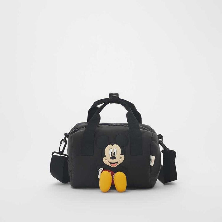 Disney new Mickey Mouse girl children small square shoulder messenger mini bag handbag kids cartoon mickey handbag black - Gufetto Brand 