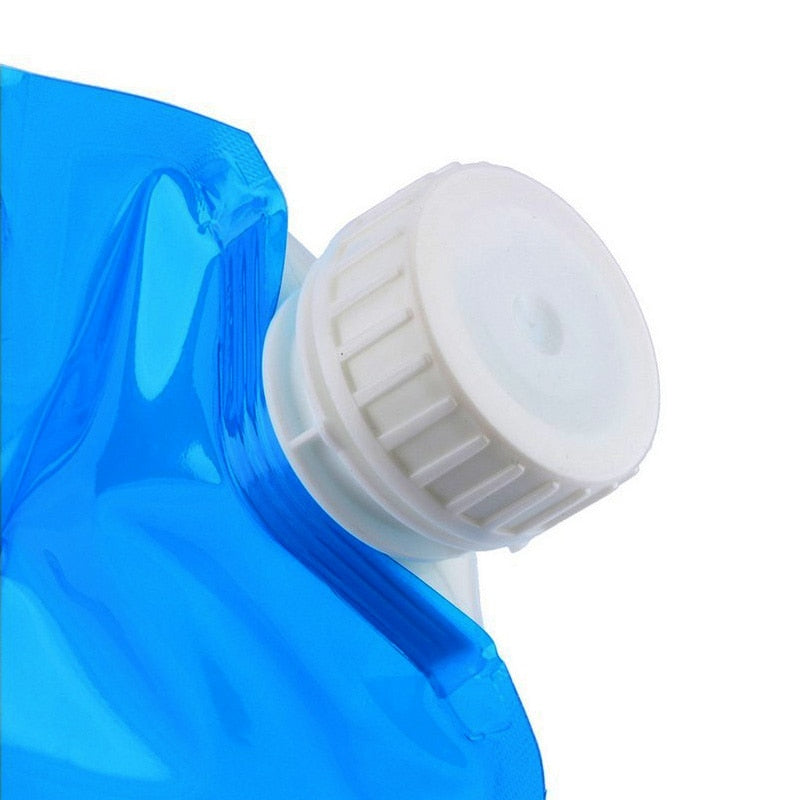 High Capacity Outdoor Water Bag 5/10L Folding Water Bag Canister PE Tasteless Safety Seal Lightweight Drinking Water Storage Bag - Gufetto Brand 