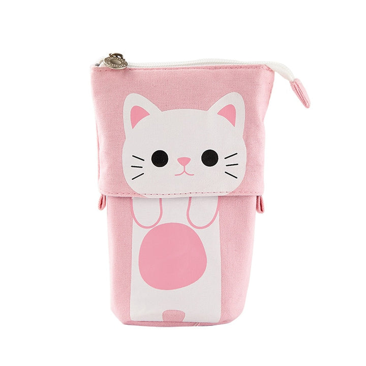 Cute Cat School Pencil Case for Girls Boy Pencilcase Canvas Cartridge Pen Bag Kawaii Unicorn Pen Box Stationery Korean Penal Kit - Gufetto Brand 