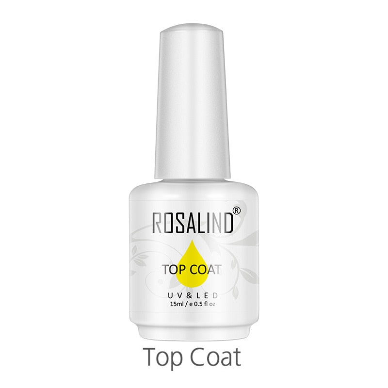 ROSALIND Set di Smalti per Unghie Gel per Lacca per Manicure Vernis Semi Permanente UV Tutti Per Le Unghie Base di Arte Primer Smalto Del Gel Top - Gufetto Brand 