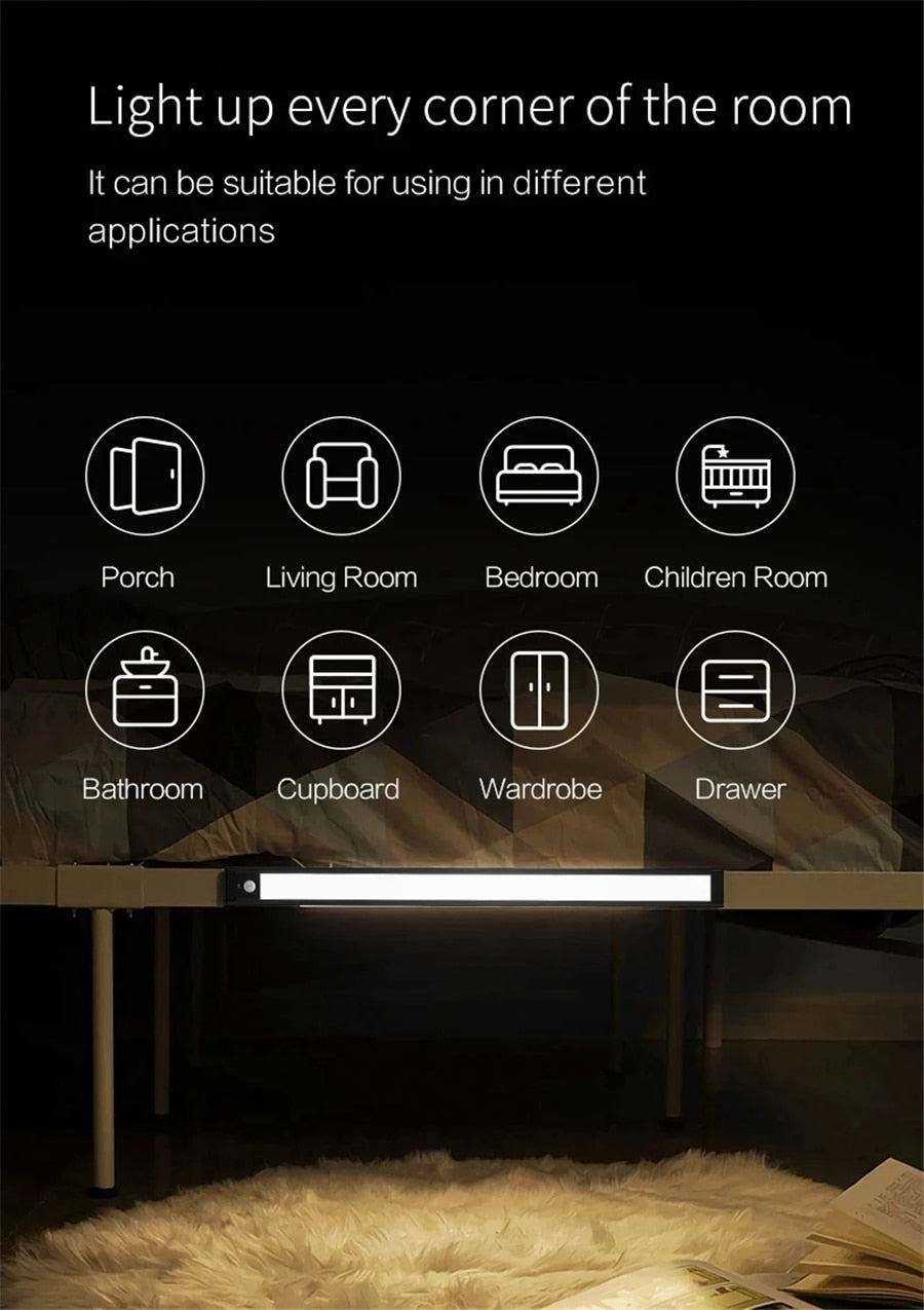 (Versione globale) YEELIGHT Sensore di luce notturna LED Smart Human Motion Induzione Light Bar Lampada da parete per corridoio ricaricabile - Gufetto Brand 