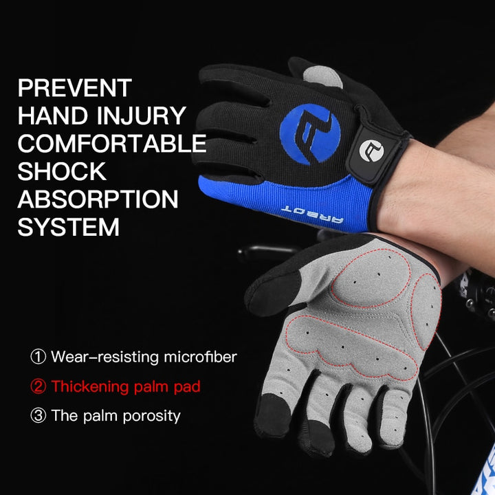 Summer Bicycle Full Finger Cycling Bike Gloves Absorbing Sweat for Men and Women Bicycle Riding Outdoor Sports Protector - Gufetto Brand 