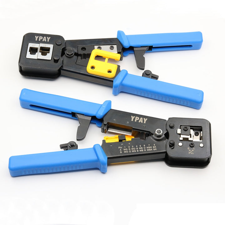 YPAY rj45 cable crimping tools crimper rg45 ethernet internet network pliers rj12 cat5 cat6 networking rj 45 Stripper clamp clip - Gufetto Brand 