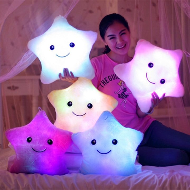 Cuscino luminoso Giocattoli luminosi colorati a LED Cuscini di peluche ripieni morbidi - Gufetto Brand 