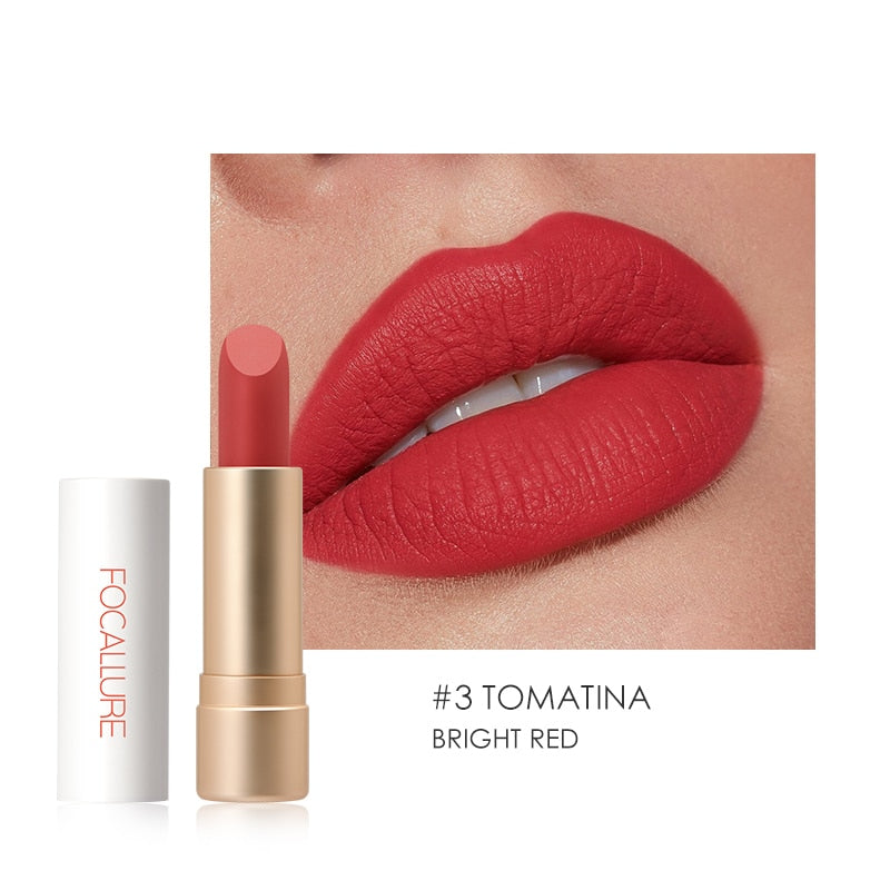 FOCALLURE Rossetto opaco per labbra Velluto nudo a lunga durata Leggero Staymax Polvere Impermeabile Idrata il trucco delle donne - Gufetto Brand 