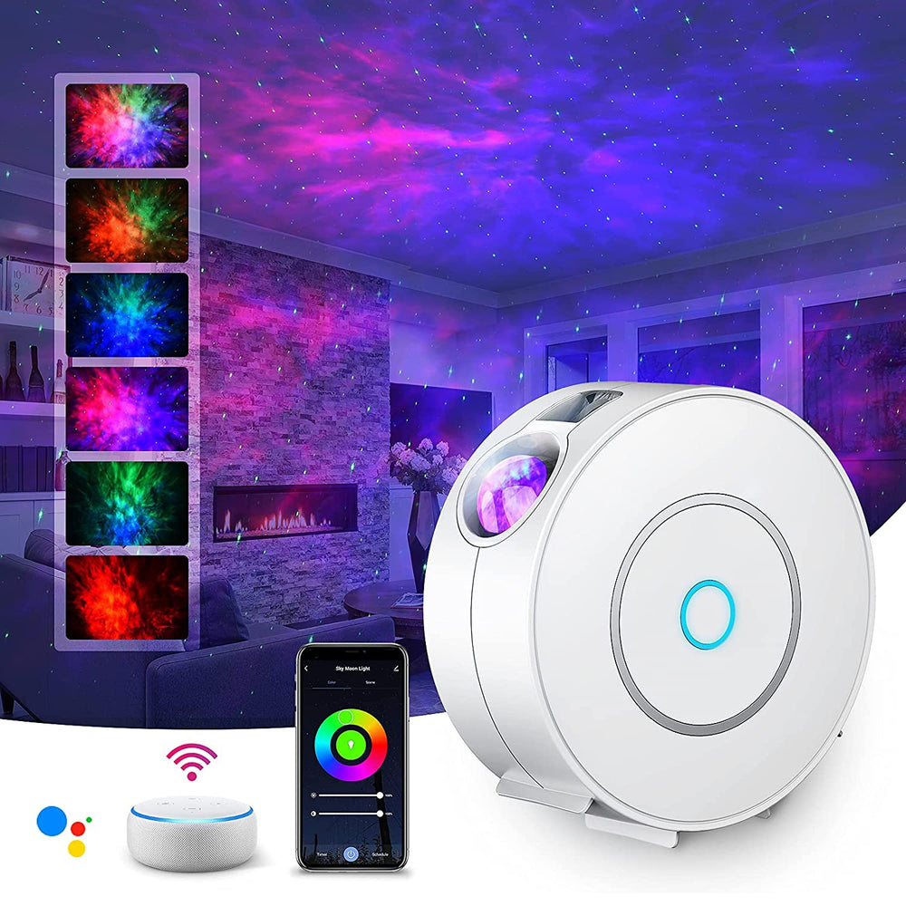 Galaxy Projector Light Tuya Smart Life Smart Star Projector APP Lavora con Alexa Google Home Colorful Starry Sky LED Night Light - Gufetto Brand 