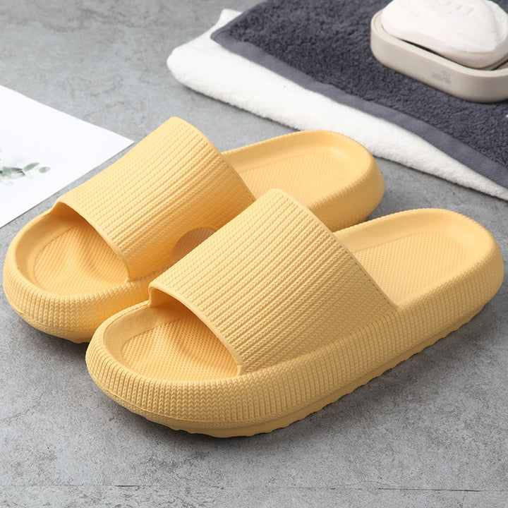 Women Thick Platform Slippers Summer Beach Eva Soft Sole Slide Sandals Leisure Men Ladies Indoor Bathroom Anti-slip Shoes - Gufetto Brand 