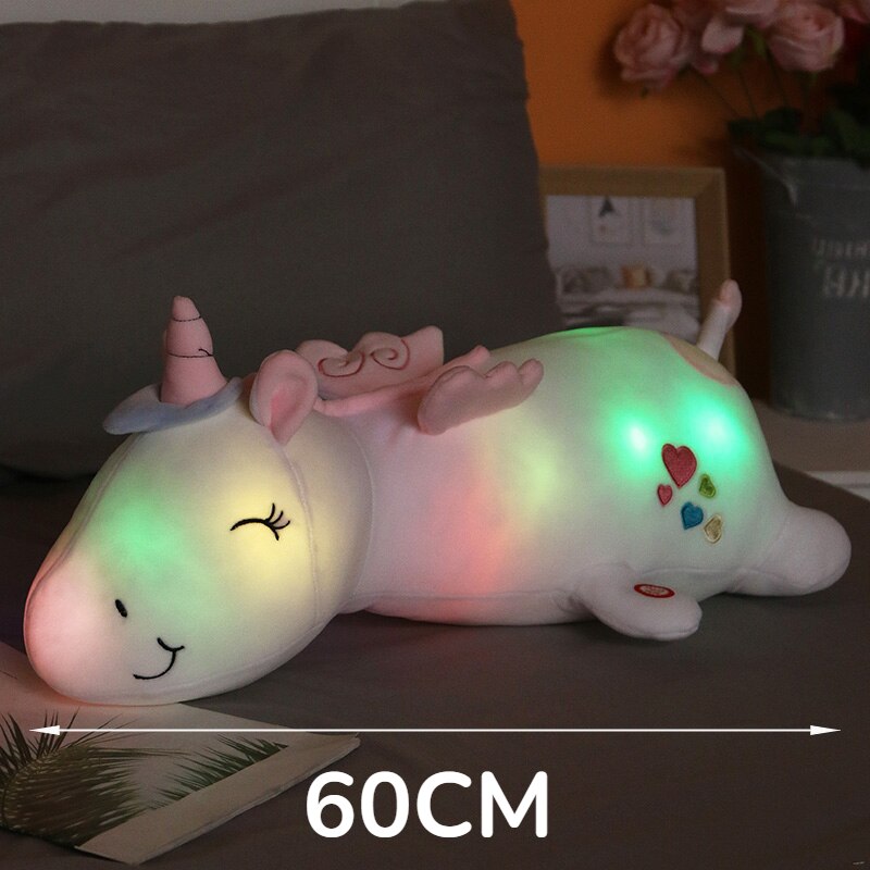 Luminous Glowing Unicorn Plush Toys For Children Rainbow LED Light Soft Stuffed Cute Animal Pillow Dolls Kids Baby Xmas Gifts - Gufetto Brand 