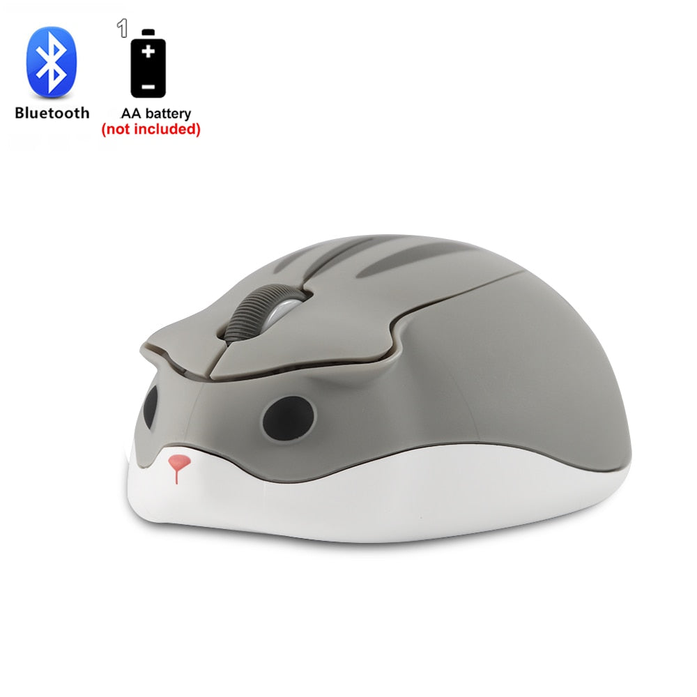 CHUYI 2.4G Mouse ottico senza fili Simpatico criceto Cartone animato Mouse per computer Mini mouse ergonomico 3D da ufficio per tablet PC regalo per bambini - Gufetto Brand 