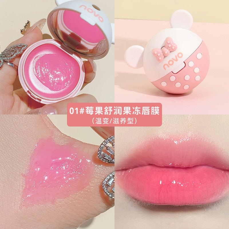 Natural Plants Repair Lip Mask Moisturizing Nutritious Sleeping Lips Care Long-Lasting Brighten Skin Improve Lip Lines Lip Balm - Gufetto Brand 